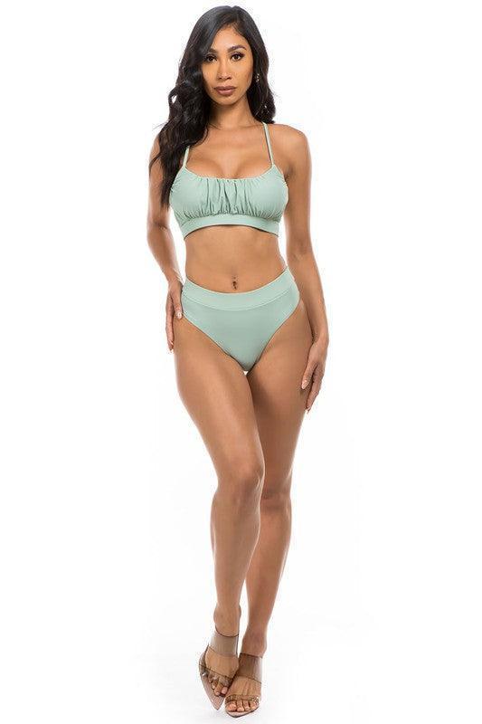 Two - Piece High Waisted Swimsuit - Jessiz Boutique