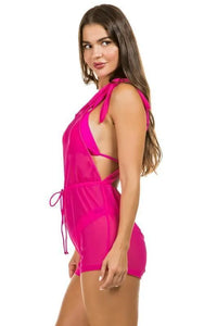Two Piece Swimsuit with Jumpsuit Coverup - Jessiz Boutique