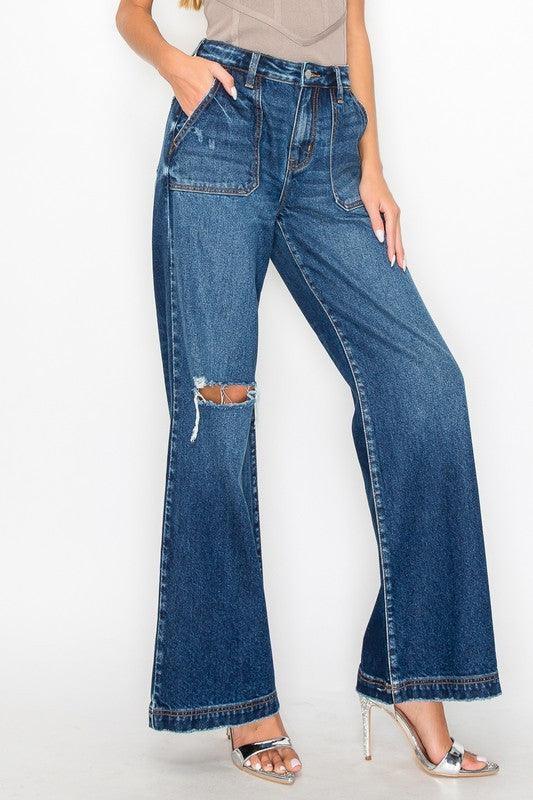 Ultra High Rise Relaxed Flare Jeans - Jessiz Boutique