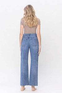 VERVET by Flying Monkey High Rise Dad Cargo Jeans - Jessiz Boutique