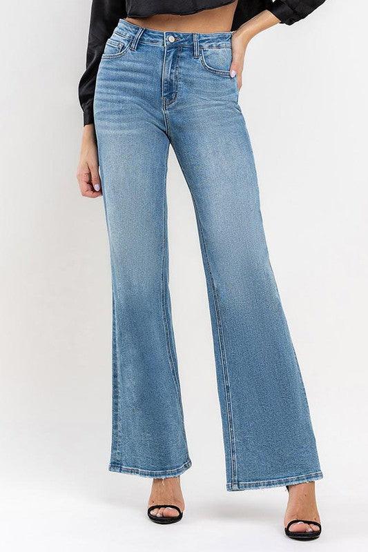 VERVET by Flying Monkey High Rise Wide Leg Jeans - Jessiz Boutique