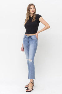 VERVET by Flying Monkey Mid Rise Kick Flare Jeans - Jessiz Boutique