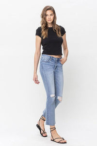 VERVET by Flying Monkey Mid Rise Kick Flare Jeans - Jessiz Boutique