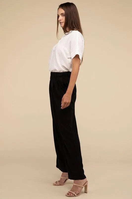 Waffle Trouser Pants - Jessiz Boutique