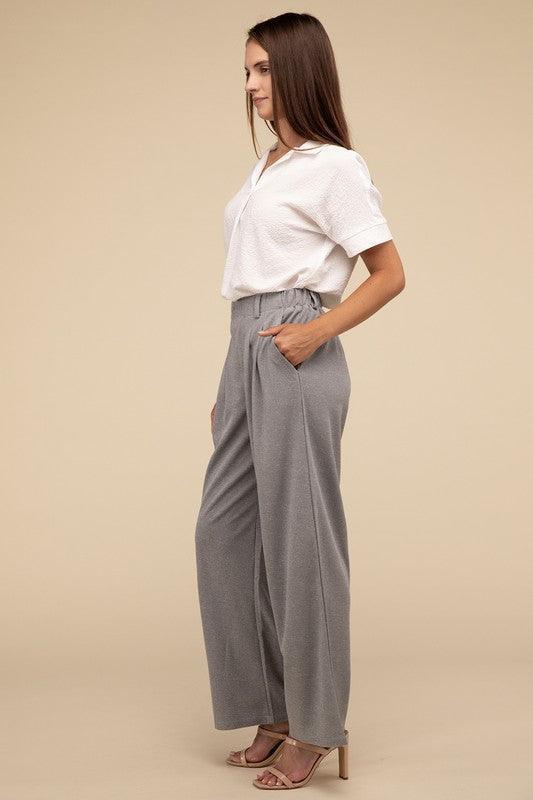 Waffle Trouser Pants - Jessiz Boutique