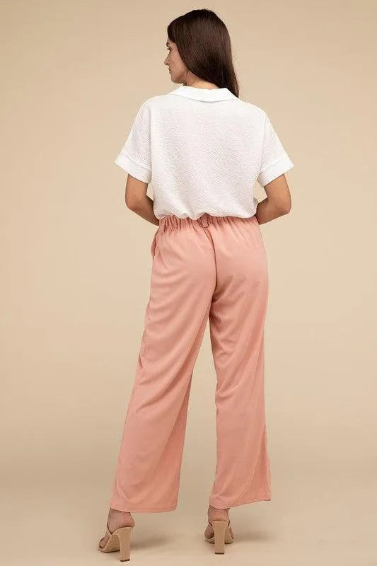 Waffle Trouser Pants - Jessiz Boutique