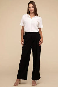 Waffle Trouser Pants - Jessiz Boutique