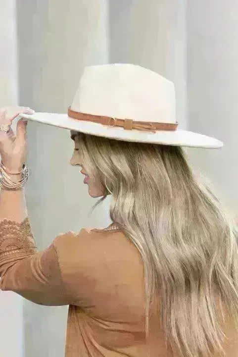 Wide Brim Panama Fedora Hat - Jessiz Boutique