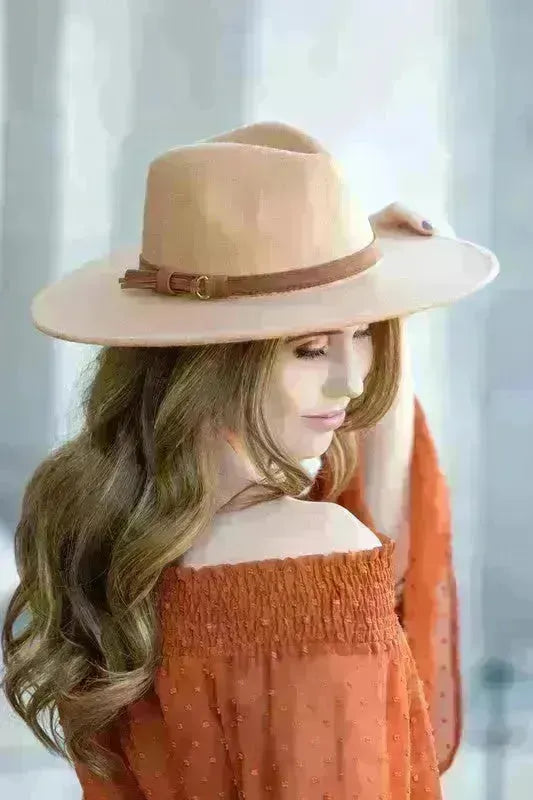 Wide Brim Panama Fedora Hat - Jessiz Boutique