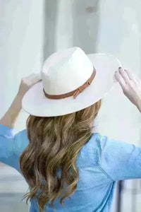 Wide Brim Panama Fedora Hat - Jessiz Boutique