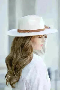 Wide Brim Panama Fedora Hat - Jessiz Boutique