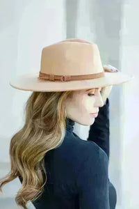 Wide Brim Panama Fedora Hat - Jessiz Boutique