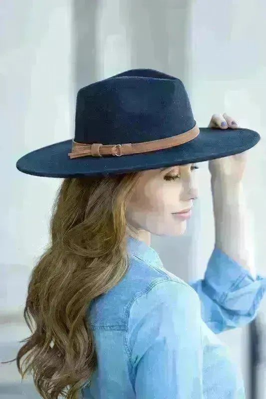 Wide Brim Panama Fedora Hat - Jessiz Boutique