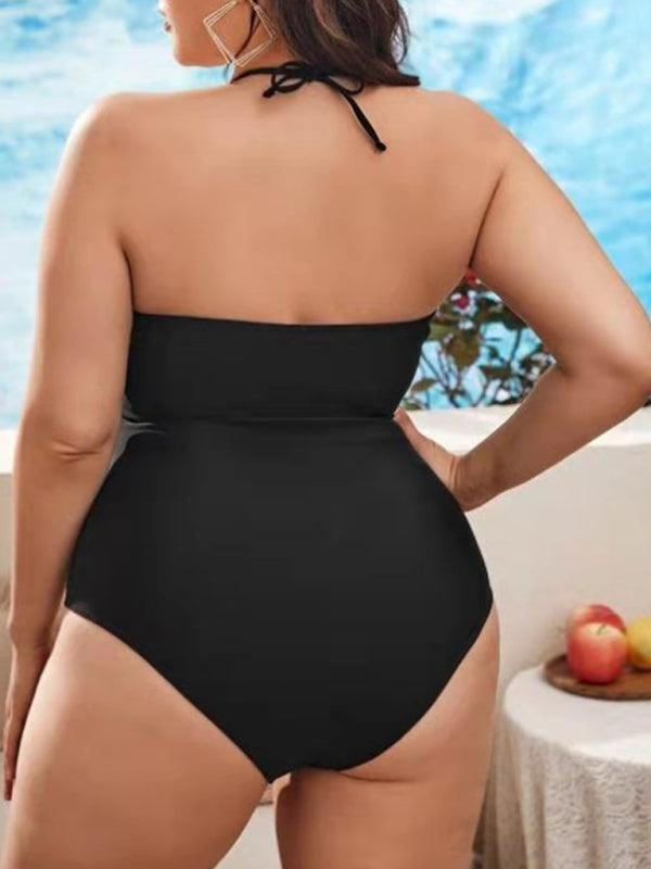Women-Halter Neck Sexy Backless One-Piece Swimsuit - Jessiz Boutique