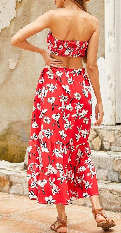 Women's Long Skirt Two Piece Set - Jessiz Boutique