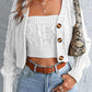 Women’s Tube Cable Knit Long Sleeve Cropped Cardigan Set - Jessiz Boutique