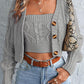 Women’s Tube Cable Knit Long Sleeve Cropped Cardigan Set - Jessiz Boutique