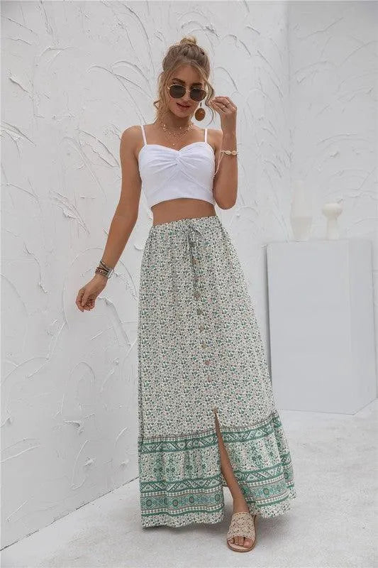 Womens Print Maxi Skirt - Jessiz Boutique