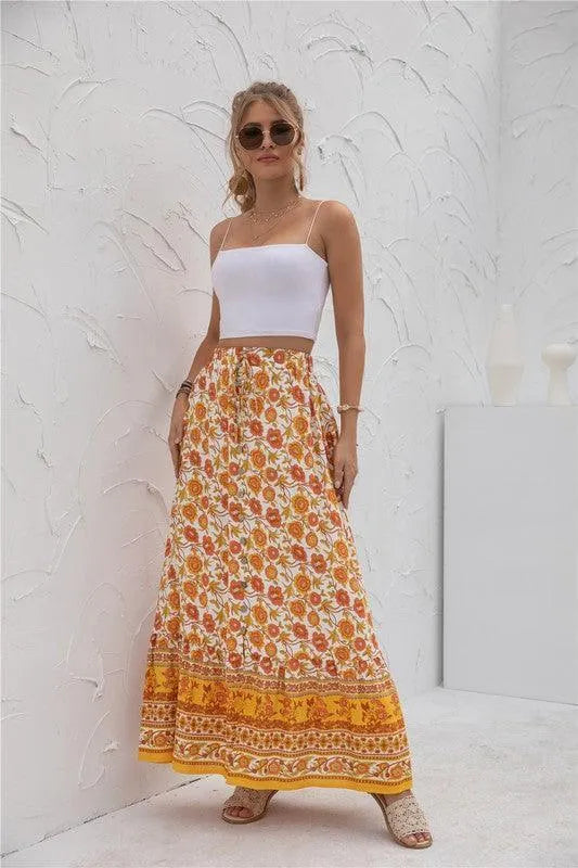 Womens Print Maxi Skirt - Jessiz Boutique