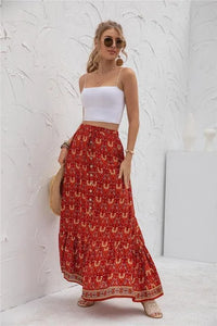 Womens Print Maxi Skirt - Jessiz Boutique