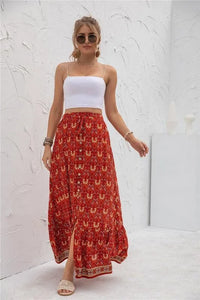 Womens Print Maxi Skirt - Jessiz Boutique