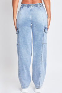 YMI Jeanswear High-Rise Straight Cargo Jeans - Jessiz Boutique