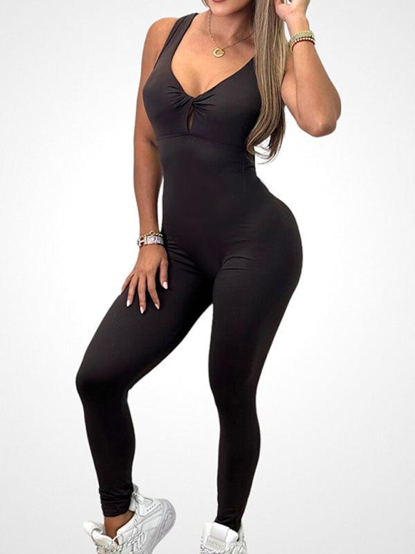 Backless Yoga Fitness Jumpsuit - Jessiz Boutique