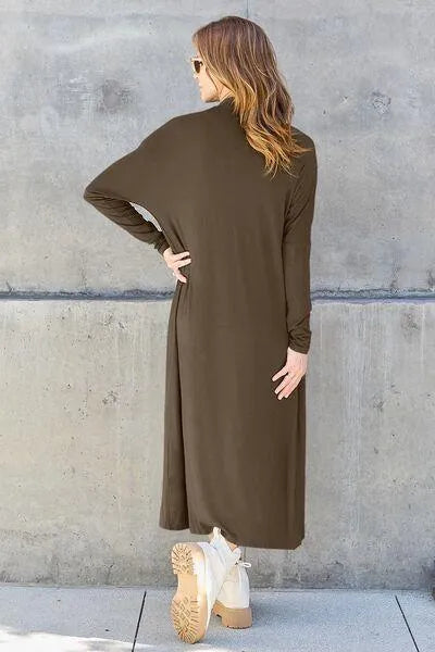 Basic Bae Open Front Long Sleeve Cover Up - Jessiz Boutique