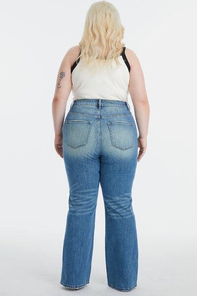 BAYEAS Ultra High-Waist Gradient Bootcut Jeans - Jessiz Boutique