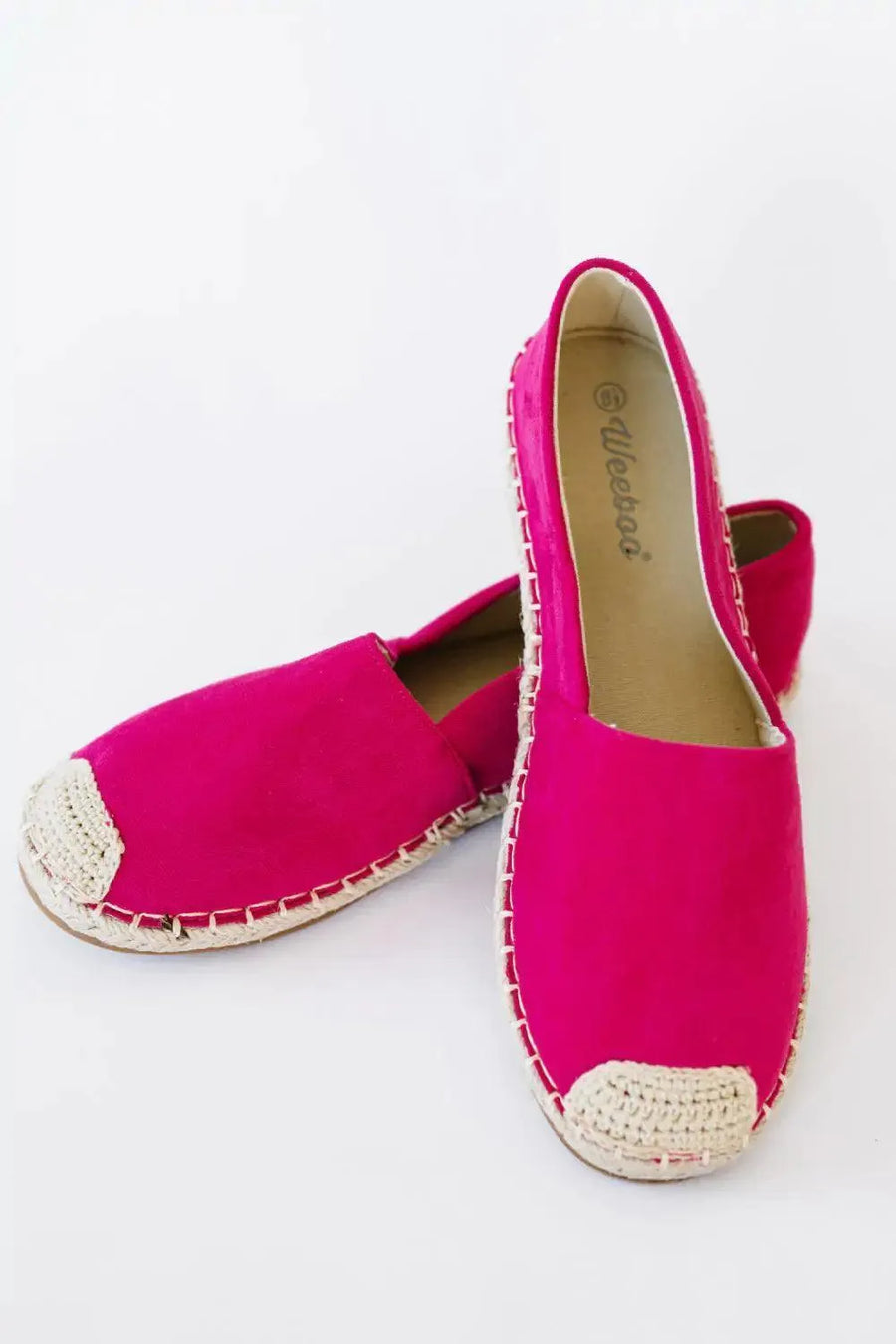 Casual Fuchsia Espadrille Shoes - Jessiz Boutique