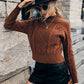 Casual Long Sleeve Twist Sweater - Jessiz Boutique