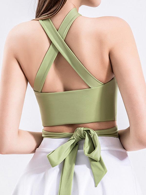 Cross Back Sports Bra - Jessiz Boutique