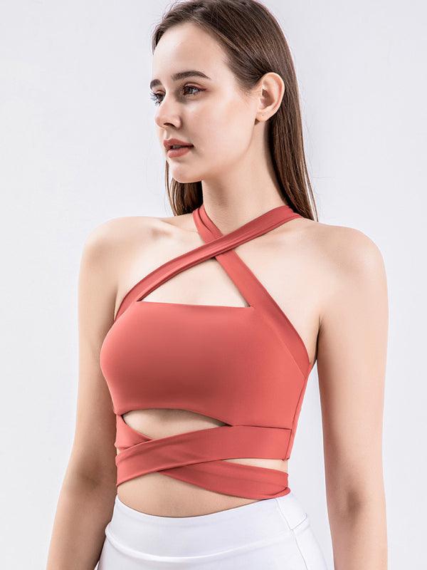 Cross Back Sports Bra - Jessiz Boutique