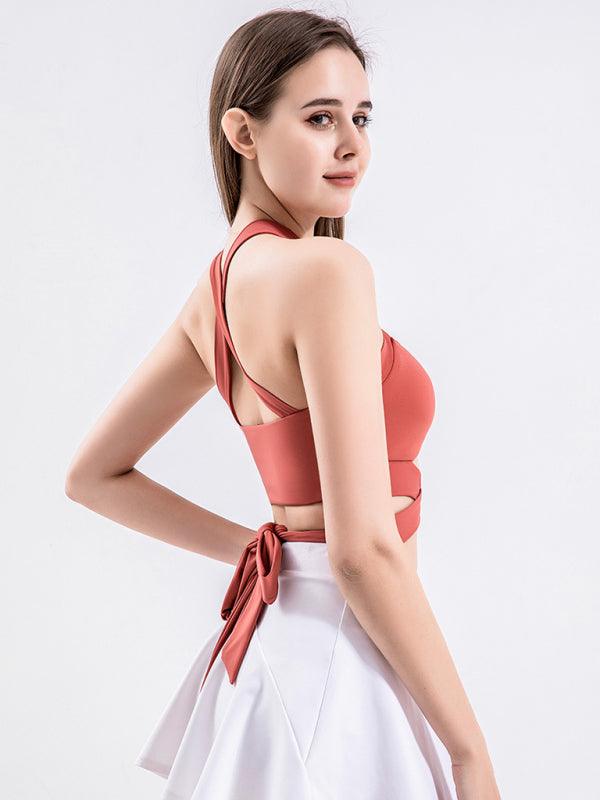 Cross Back Sports Bra - Jessiz Boutique
