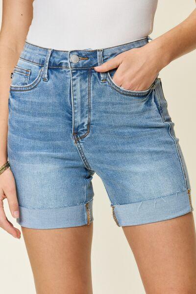 Judy Blue Tummy Control High Waist Denim Shorts - Jessiz Boutique