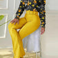 Floral Button Shirt Belted Pants - Jessiz Boutique