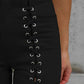 High Waist Slim Lace Trousers - Jessiz Boutique