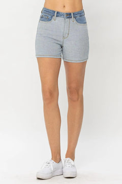 Judy Blue Color Block Denim Shorts - Jessiz Boutique