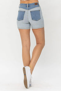 Judy Blue Color Block Denim Shorts - Jessiz Boutique