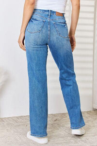 Judy Blue High Waist Distressed Straight-Leg Jeans - Jessiz Boutique
