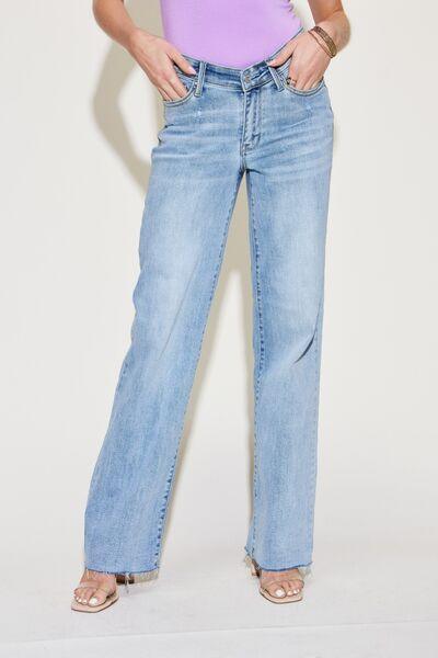 Judy Blue V Front Waistband Straight Jeans - Jessiz Boutique