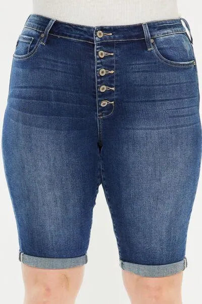 Kancan Cat's Whiskers Button Fly Denim Shorts - Jessiz Boutique