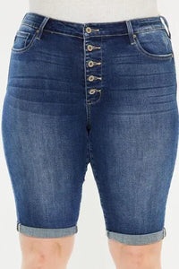 Kancan Cat's Whiskers Button Fly Denim Shorts - Jessiz Boutique