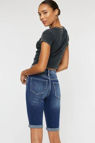 Kancan Cat's Whiskers Button Fly Denim Shorts - Jessiz Boutique