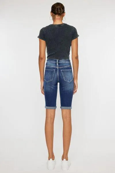 Kancan Cat's Whiskers Button Fly Denim Shorts - Jessiz Boutique