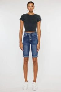 Kancan Cat's Whiskers Button Fly Denim Shorts - Jessiz Boutique
