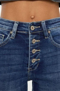 Kancan Cat's Whiskers Button Fly Denim Shorts - Jessiz Boutique