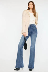 Kancan Cat's Whiskers High Waist Flare Jeans - Jessiz Boutique