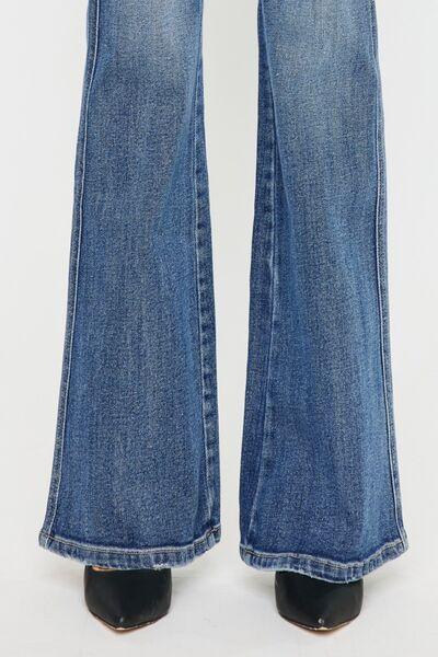 Kancan Cat's Whiskers High Waist Flare Jeans - Jessiz Boutique