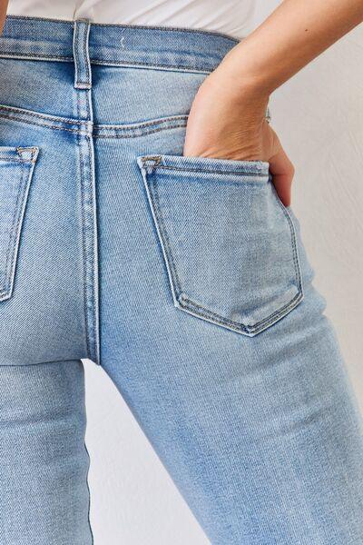 Kancan Mid Rise Y2K Slit Bootcut Jeans - Jessiz Boutique